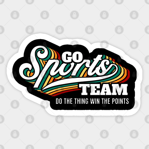 Go Sports Team Sticker by FullOnNostalgia